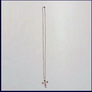 Elegant Multi-Color CROSS Necklace 24 “